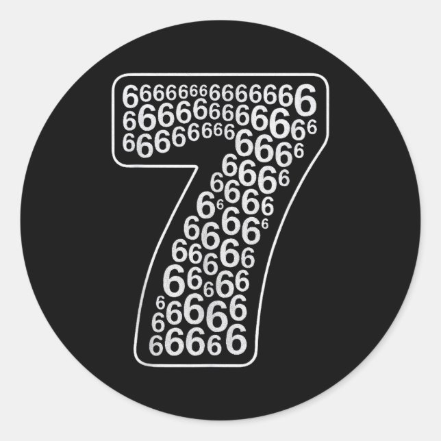 Sticker Rond 67 Sixty Seven Conception de Costume d'Halloween D (Devant)