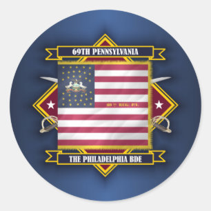 Sticker Rond 69e infanterie de Pennsylvanie