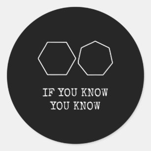 Sticker Rond 6 7 Drôle Si Vous Savez Vous Savez Mème Six Sept