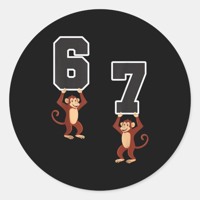 Sticker Rond 6 7 Enseignants Drôle Matching Costume d'Halloween (Devant)