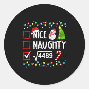 Sticker Rond 6 7 Mème Sympa Sale 67 Noël Cerveau Pourri Drôle