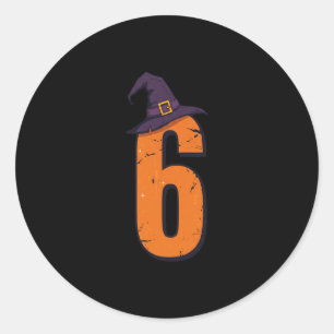 Sticker Rond 6 7 Six Sept Couple Mème Correspondant Halloween C