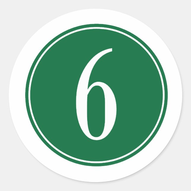 Sticker Rond #6 Cercle vert (Devant)