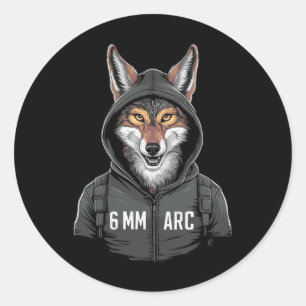 Sticker Rond 6 mm Arc Coyote Tir Sport Chasse