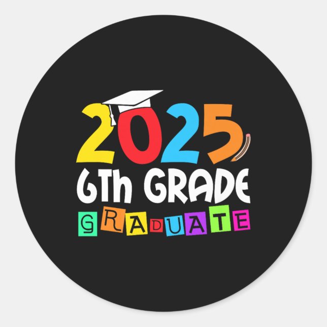 Sticker Rond 6e année 2025 6e année 2022 (Devant)