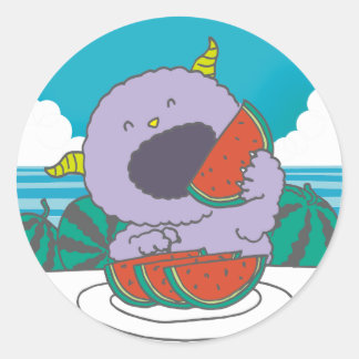 STICKER ROND 7月モンスターシール。