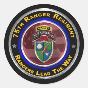 Sticker Rond 75e Ranger Régiment "Rangers Lead the Way"