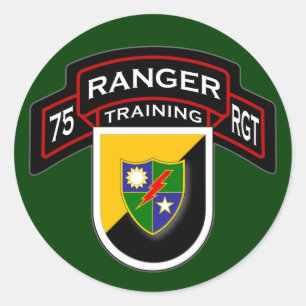 Sticker Rond 75e Régiment de Rangers - Avion - entraînement 2