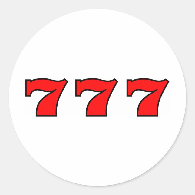 STICKER ROND 777 (Devant)