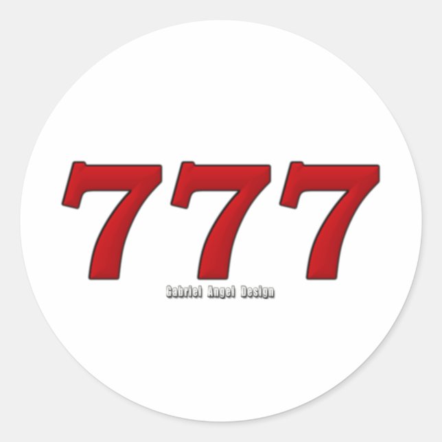 STICKER ROND 777 (Devant)