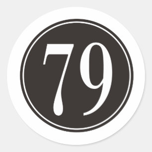Sticker Rond #79 Cercle noir