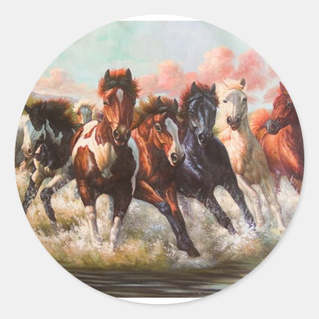 Sticker Rond 7 heures (Devant)