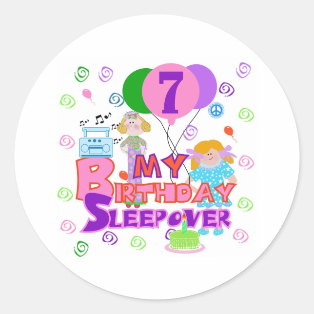 Sticker Rond 7e anniversaire Slepov (Devant)