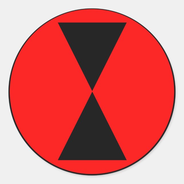 Sticker Rond 7e division d'infanterie (Devant)