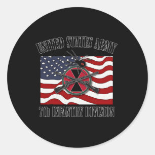 Sticker Rond 7E Division D'Infanterie Front