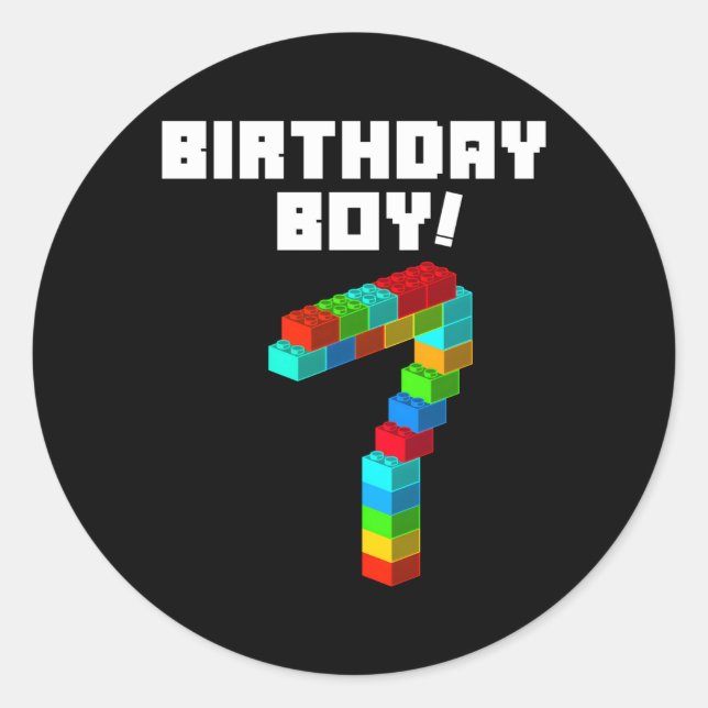 Sticker Rond 7E Édifice De 7 Édifices (Devant)