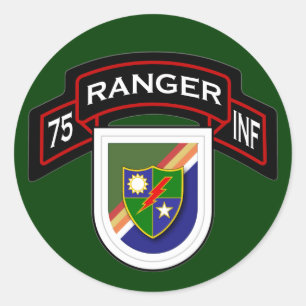 Sticker Rond 7e Régiment d'infanterie - Rangers