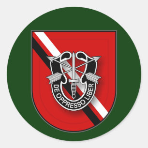 Sticker Rond 7ème SFG (A) - service en Irak uA