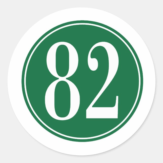 Sticker Rond #82 Cercle Vert (Devant)