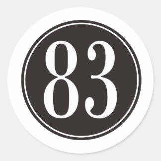 Sticker Rond #83 Cercle noir