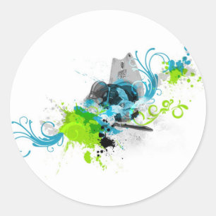 Sticker Rond 83. Kayak urbain 2