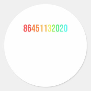 Sticker Rond 86451132020 Élections anti-Trump 2020 Vote Ou