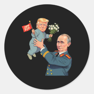 Sticker Rond 8647 Anti Trump Foxtrots Deltas Tangos Impeach Ant