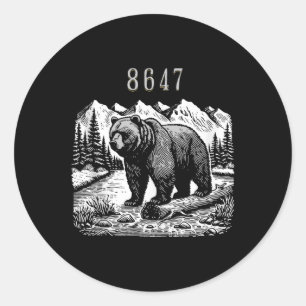 Sticker Rond 8647 Subtle Anti Trump Save Our National Parks Bea