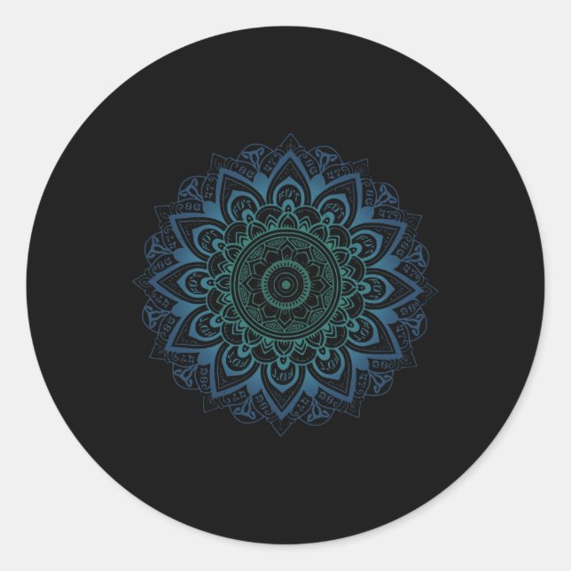 Sticker Rond 8647 Subtle Mandala 86 47 Trump résiste à Trump Pr (Devant)