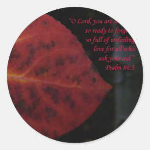 Sticker Rond 86:3 de psaumes