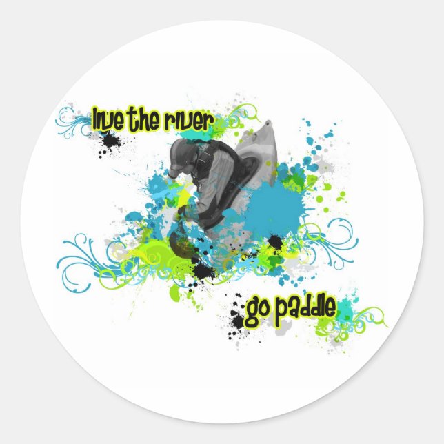 Sticker Rond 86 Kayak urbain 5 (Devant)