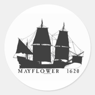 Sticker Rond 8 1620 Mayflower