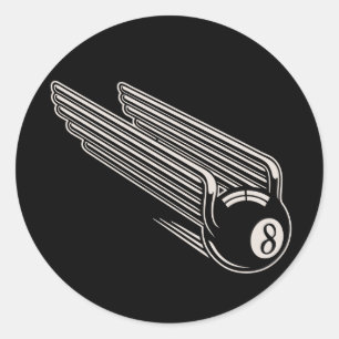 Sticker Rond 8-Ball - Aero Wings