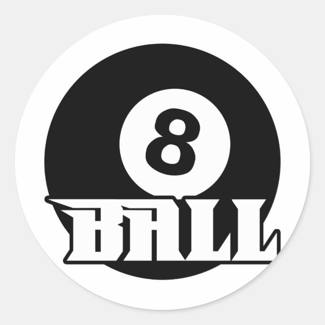 Sticker Rond 8 balles (Devant)