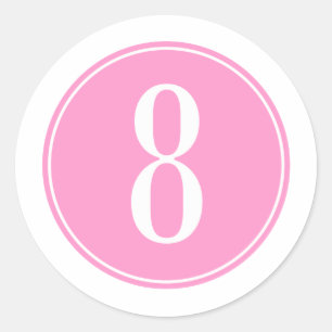Sticker Rond #8 Cercle rose