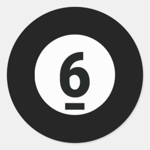 Sticker Rond 8 Pool Ball 6 Billiards Costume Halloween Groupe M