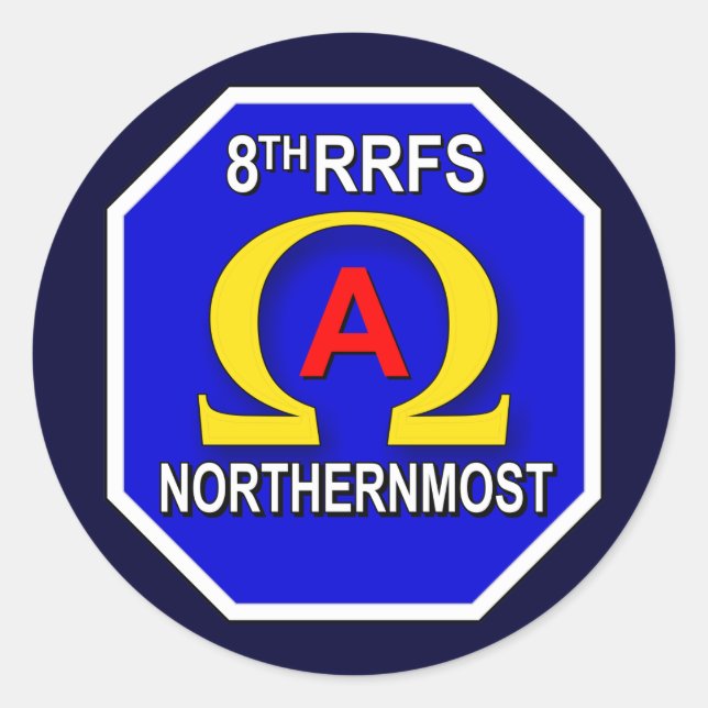 Sticker Rond 8e RRFS 1 (Devant)
