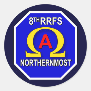 Sticker Rond 8ème RRFS 1s