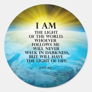 Sticker Rond 8h12 de John