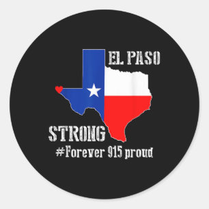 Sticker Rond 915 Fier El Paso Chemise forte