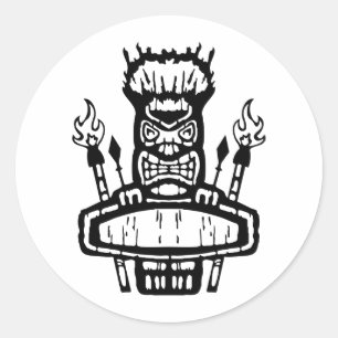 Sticker Rond 9213032011 Tiki (Rocker & Kustom)