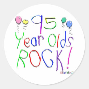 Sticker Rond 95 ans de roche !