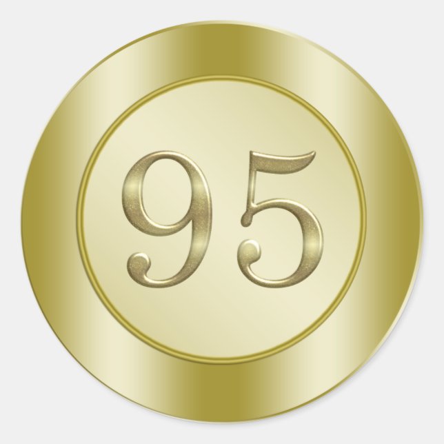 Sticker Rond 95e fête d'anniversaire (Devant)