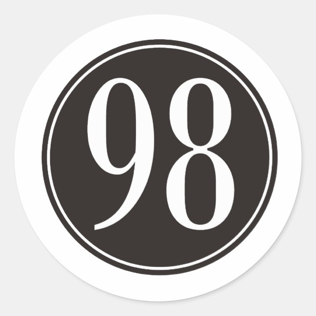 Sticker Rond #98 Cercle noir (Devant)