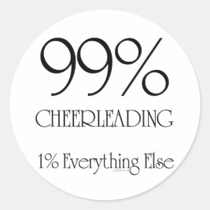 Sticker Rond 99% Cheerled