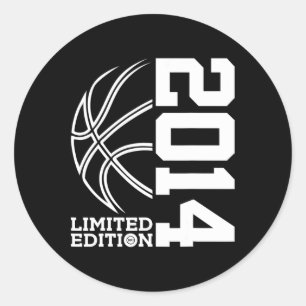 Sticker Rond 9e anniversaire Basketball Limited Edition 2014 1