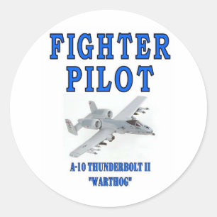 STICKER ROND A-10 THUNDERBOLT II