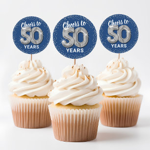 Sticker Rond À 50 Ans de Bonne Santé Anniversaire Adulte