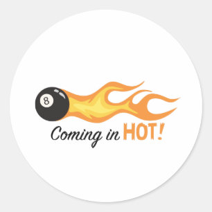 Sticker Rond À Chaud