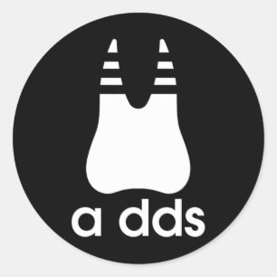 Sticker Rond A Dds - Dentiste Dentiste Dentistère Dentistère Mé